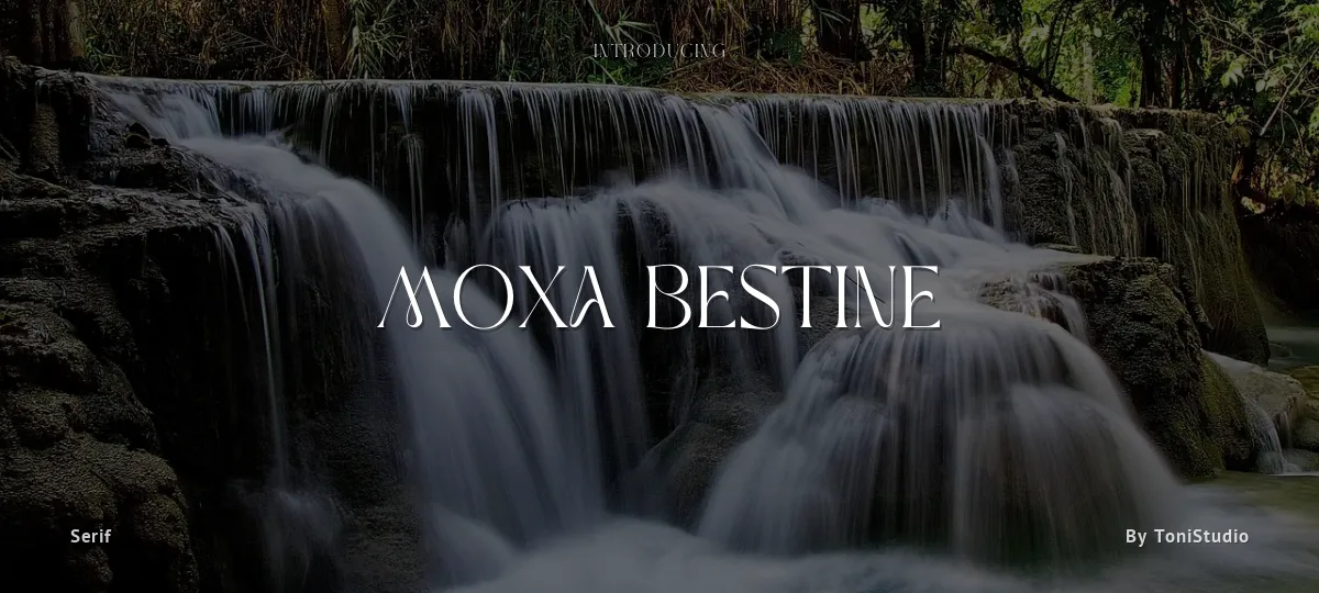 Moxa Bestine font preview