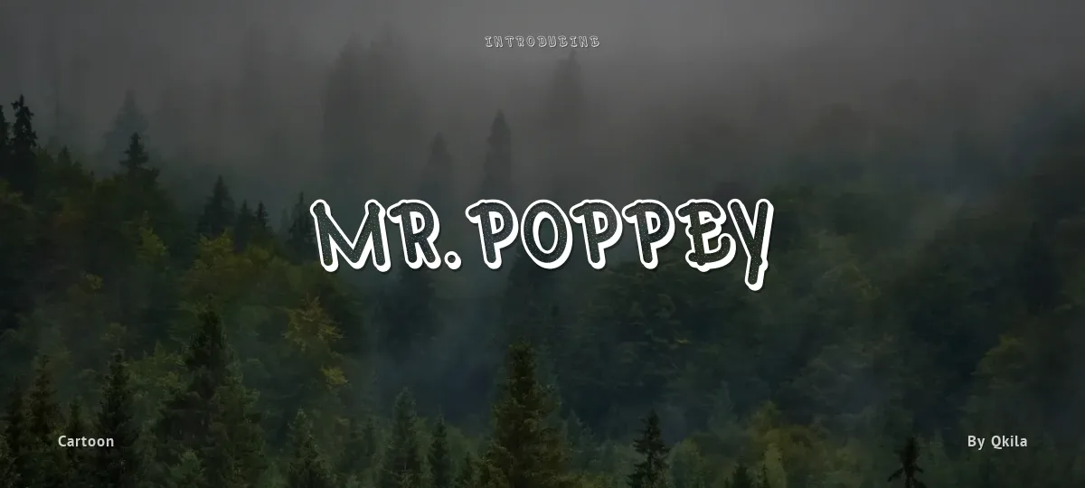 Mr.Poppey font preview