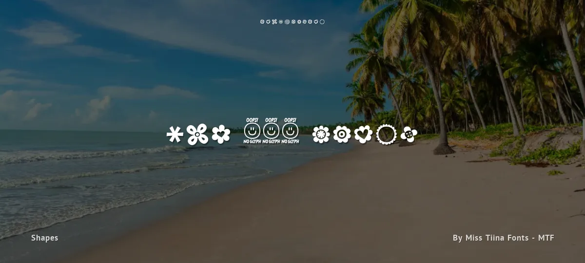 MTF 100 Dings font preview