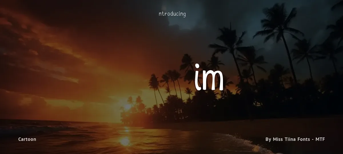 MTF Kim font preview