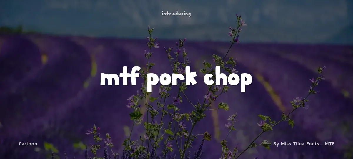 MTF Pork Chop font preview