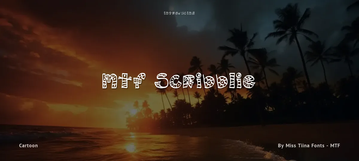 MTF Scribblie font preview