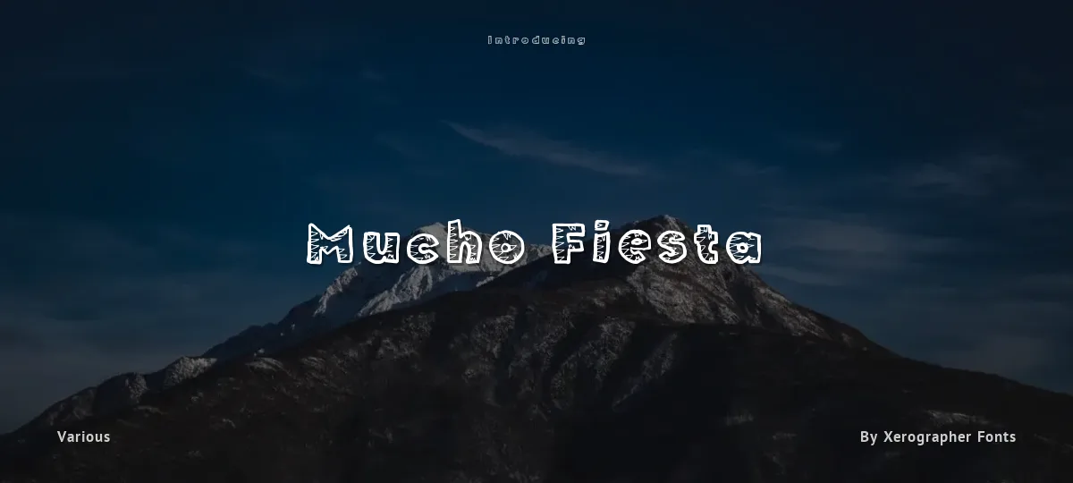 Mucho Fiesta font preview