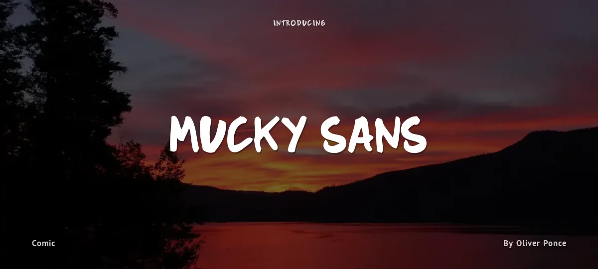 Mucky Sans font preview