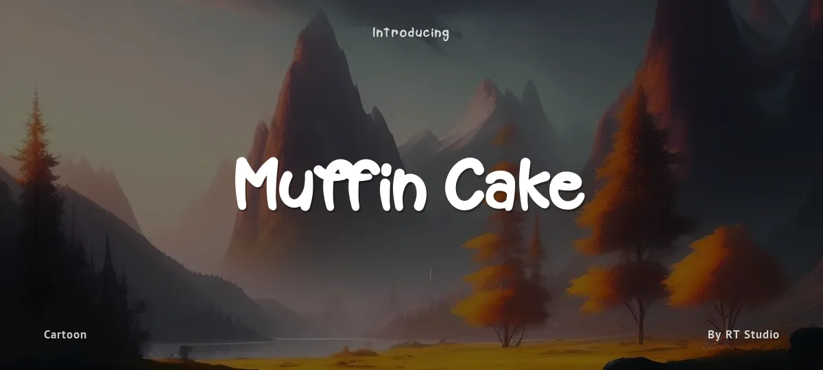 Muffin Cake font preview