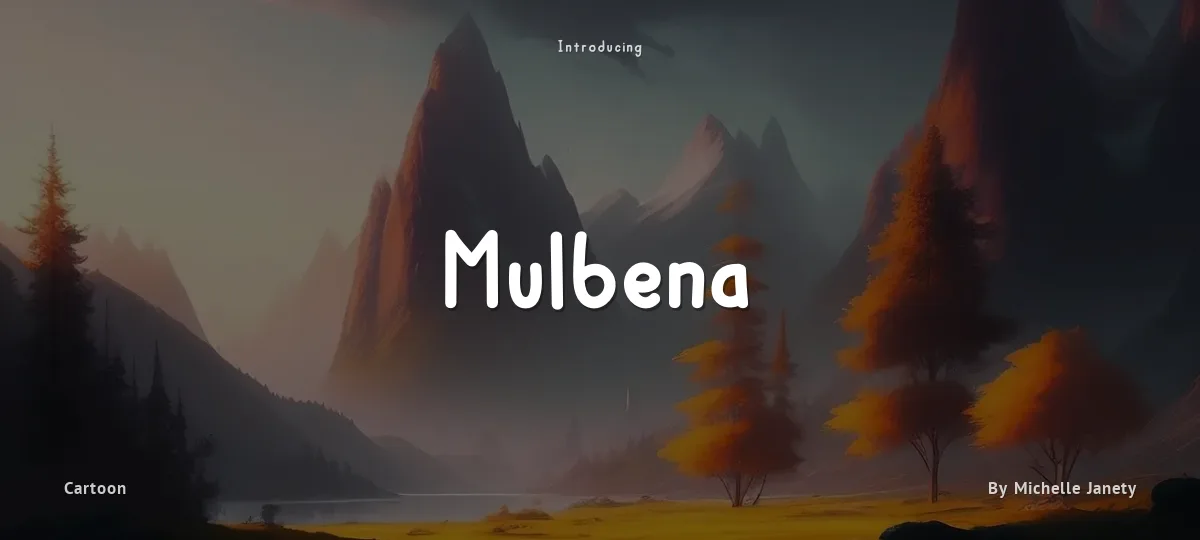 Mulbena font preview