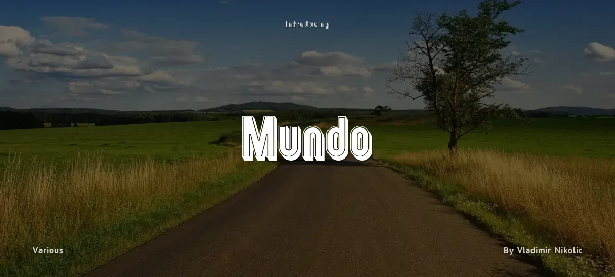 Mundo font preview