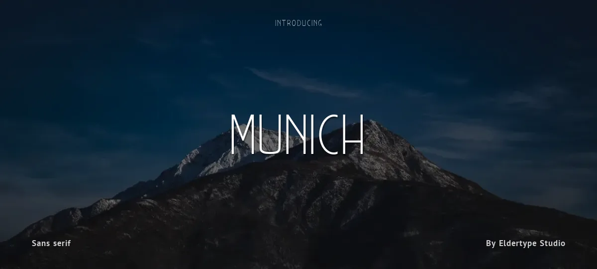Munich font preview