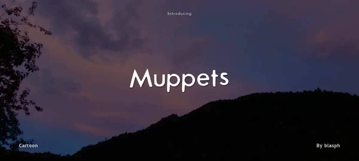Muppets font preview