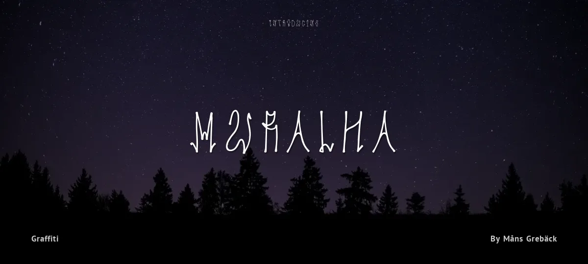 Muralha font preview