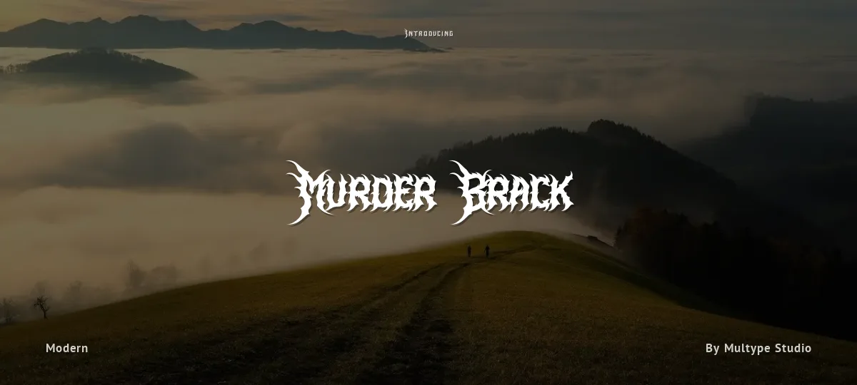 Murder Brack font preview