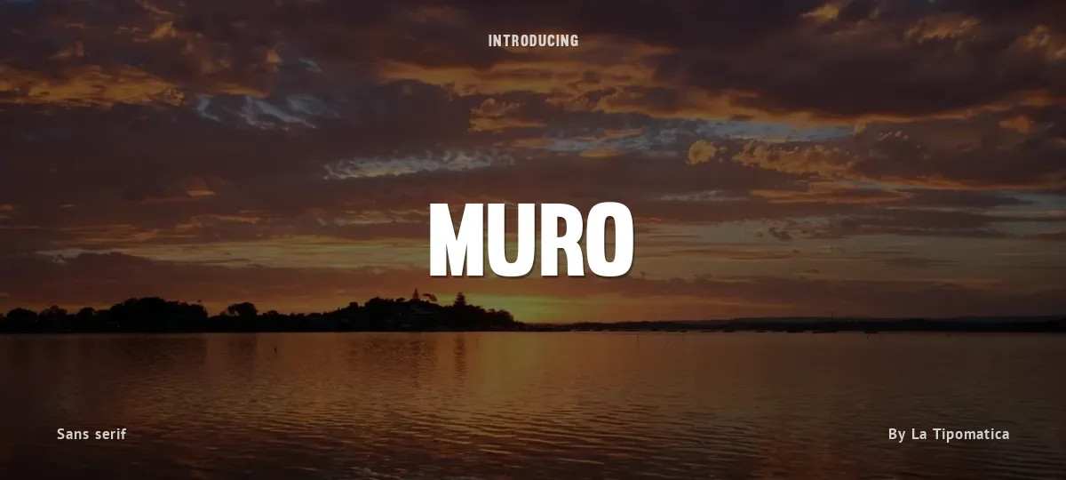 Muro font preview