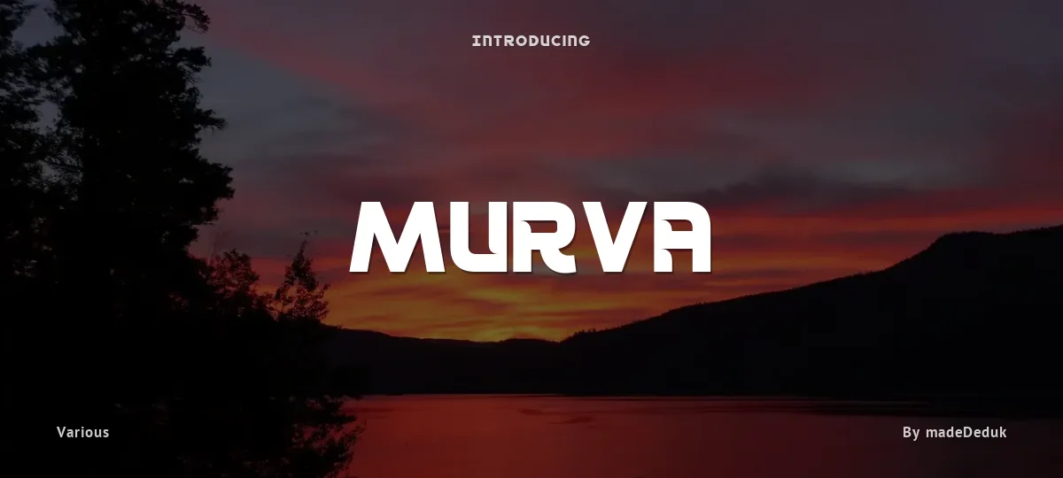 Murva font preview