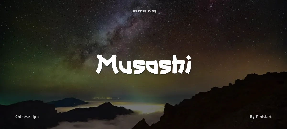 Musashi font preview