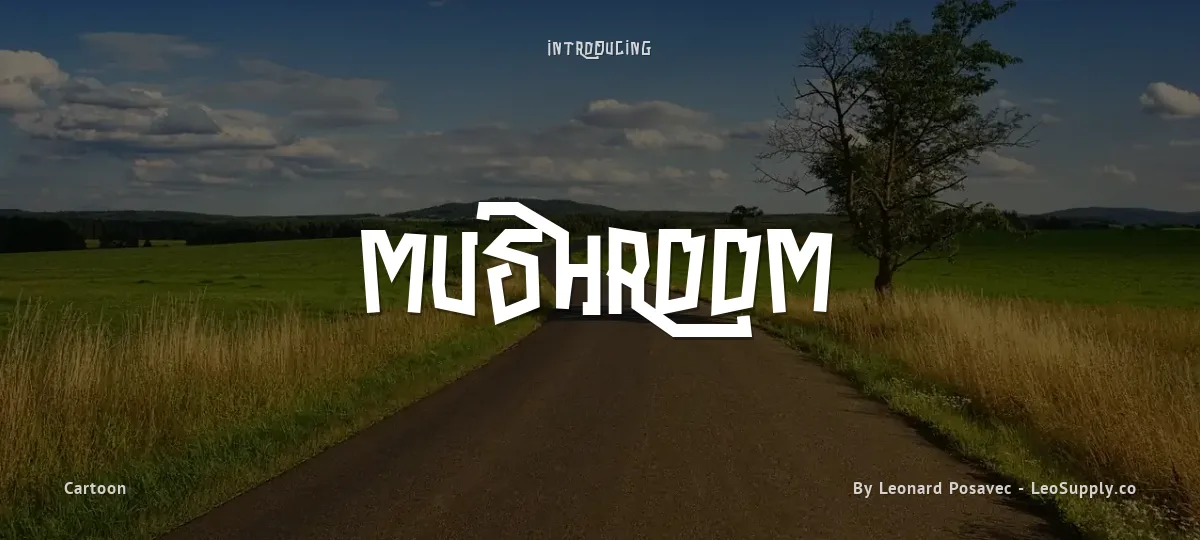 Mushroom font preview