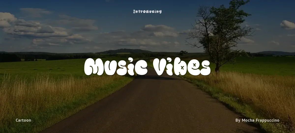 Music Vibes font preview
