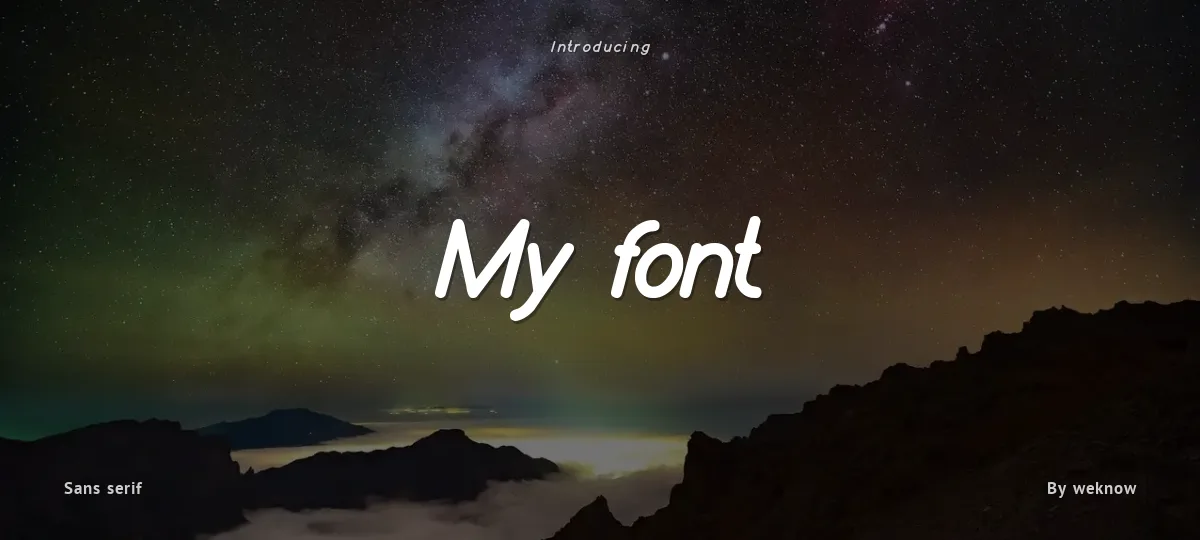 My font font preview