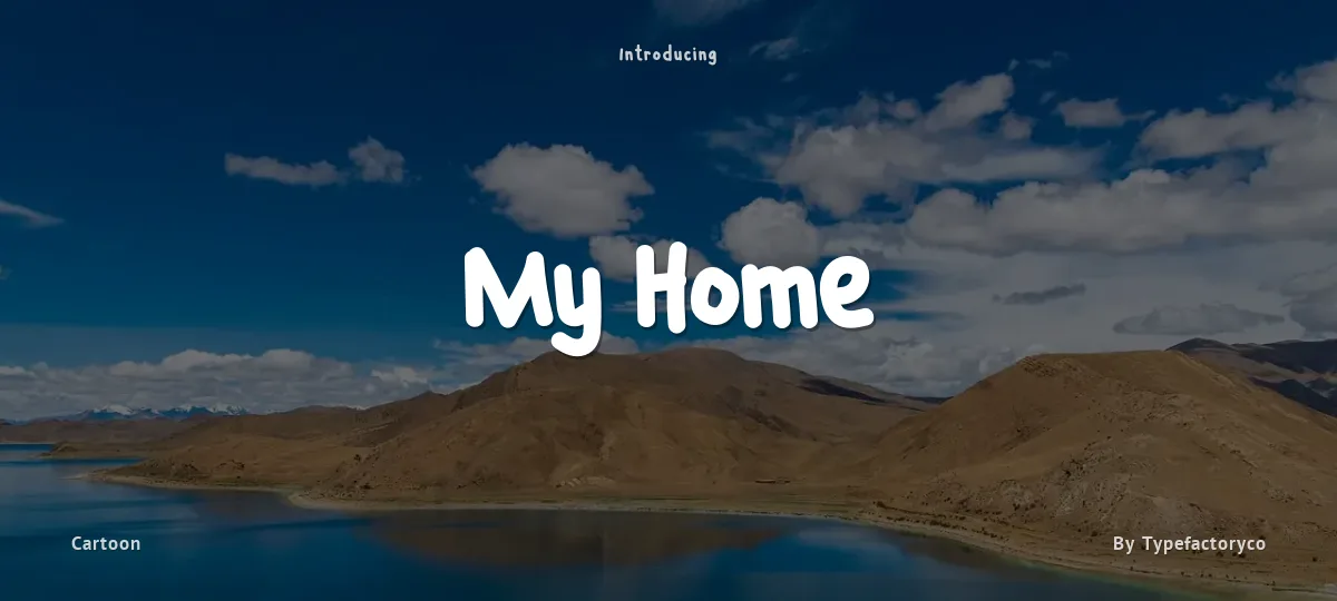 My Home font preview