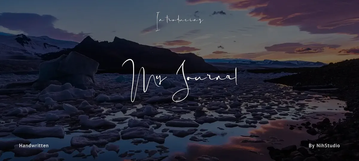 My Journal font preview
