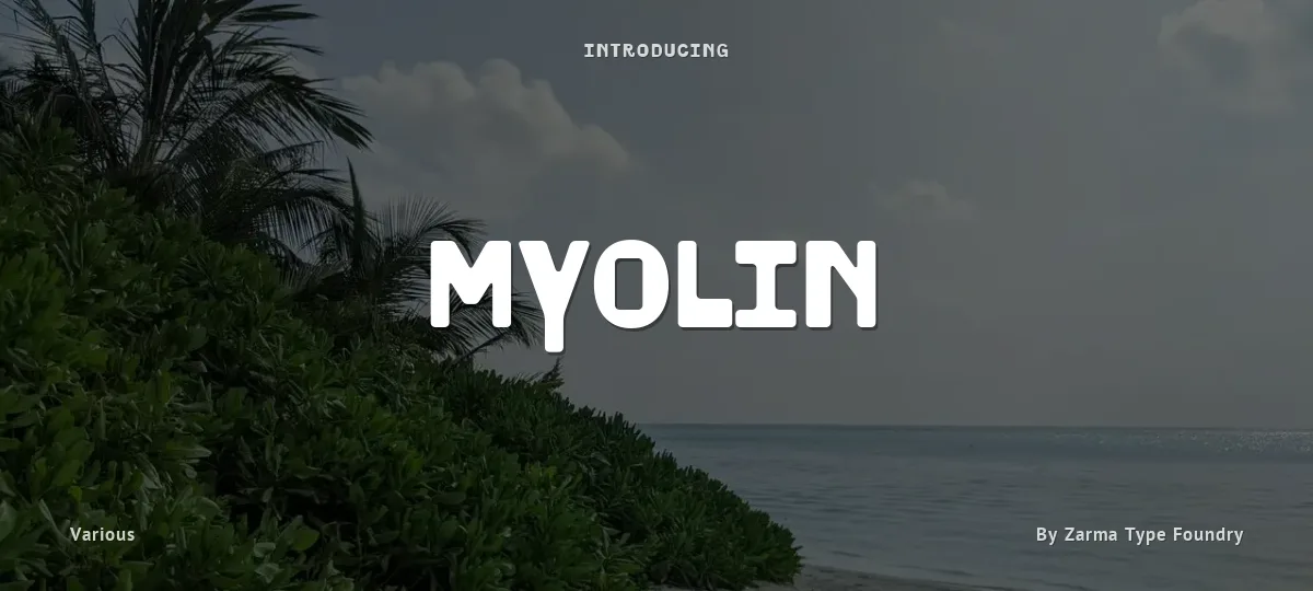 Myolin font preview