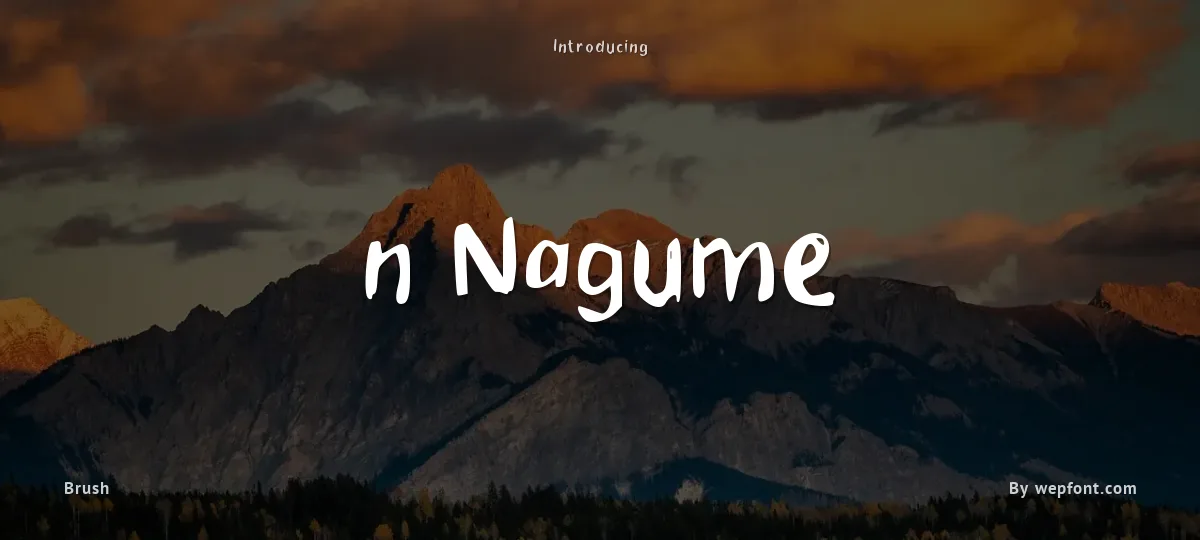 n Nagume font preview