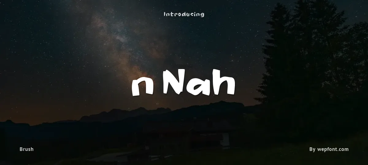 n Nah font preview