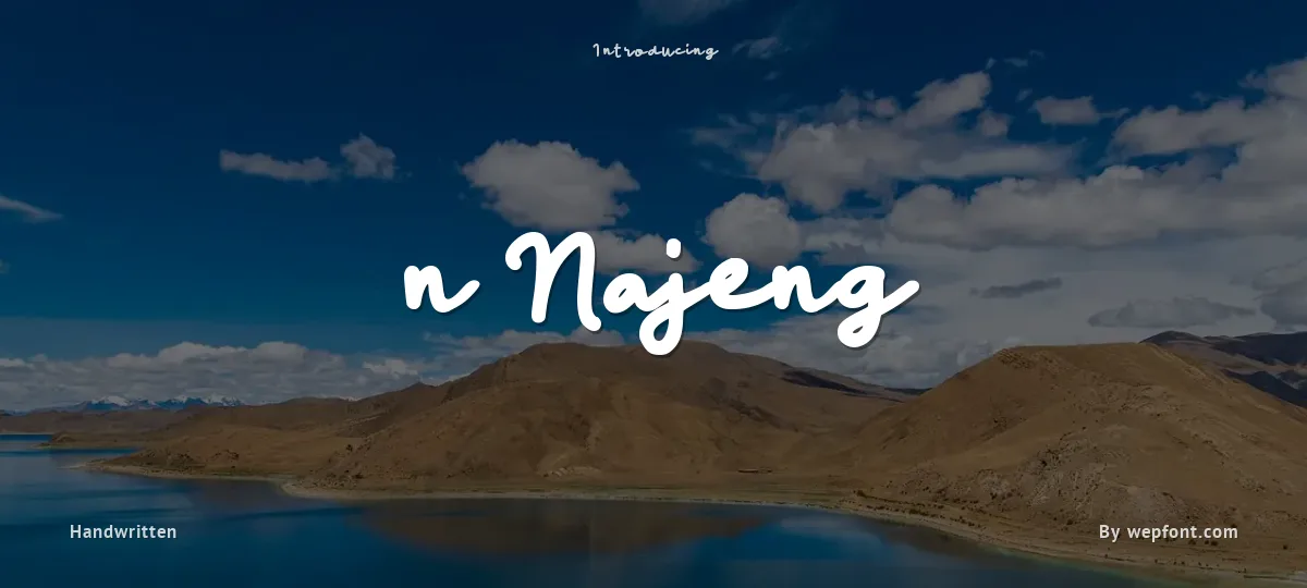 n Najeng font preview