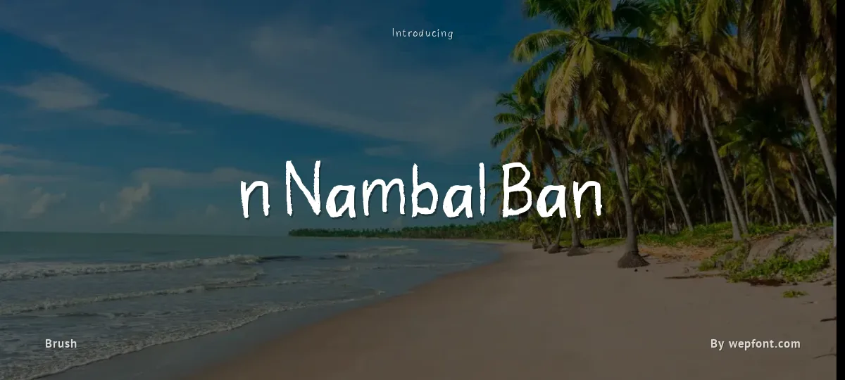 n Nambal Ban font preview