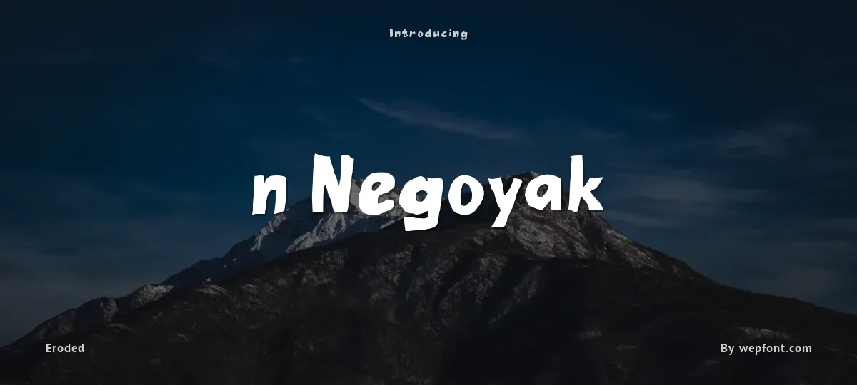 n Negoyak font preview