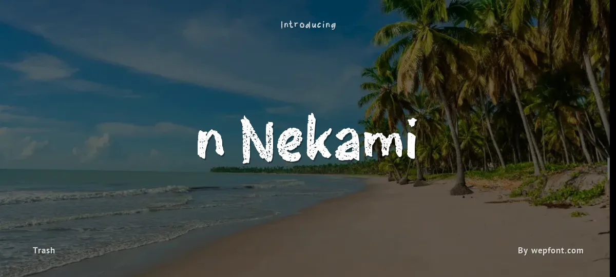 n Nekami font preview