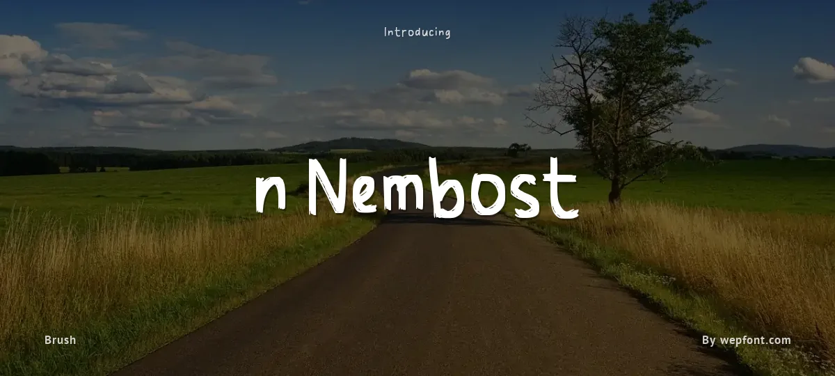 n Nembost font preview