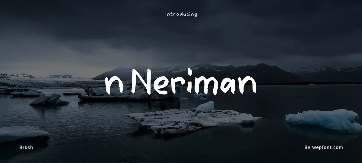 n Neriman font preview
