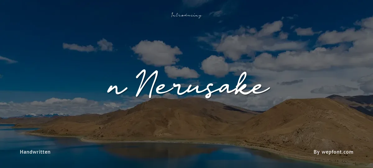 n Nerusake font preview