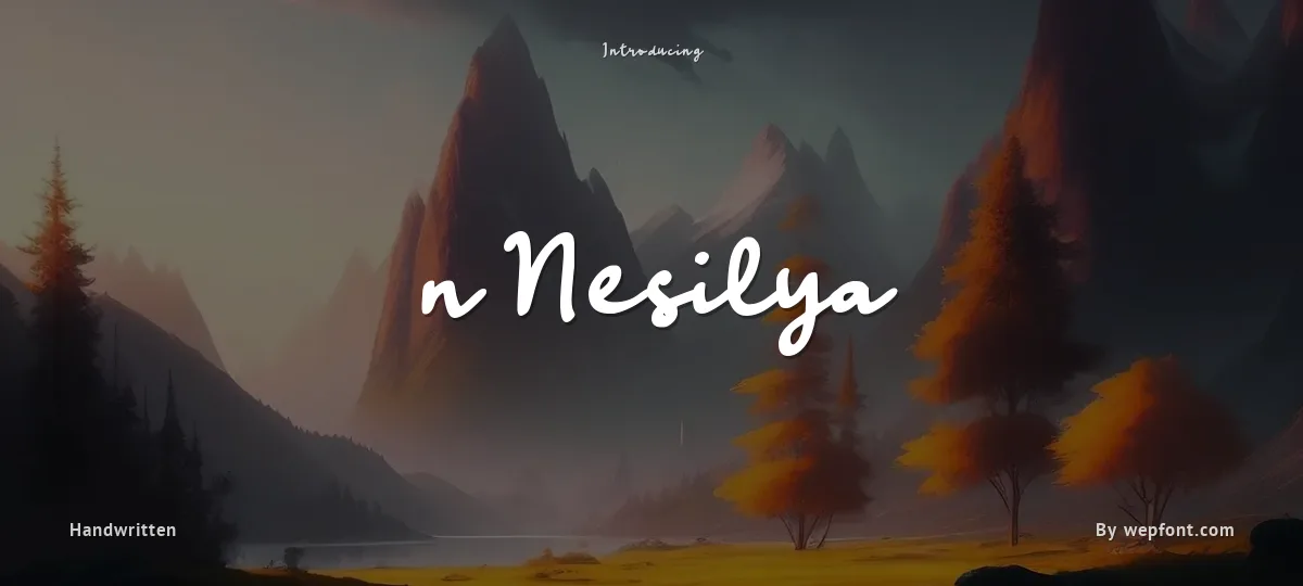 n Nesilya font preview