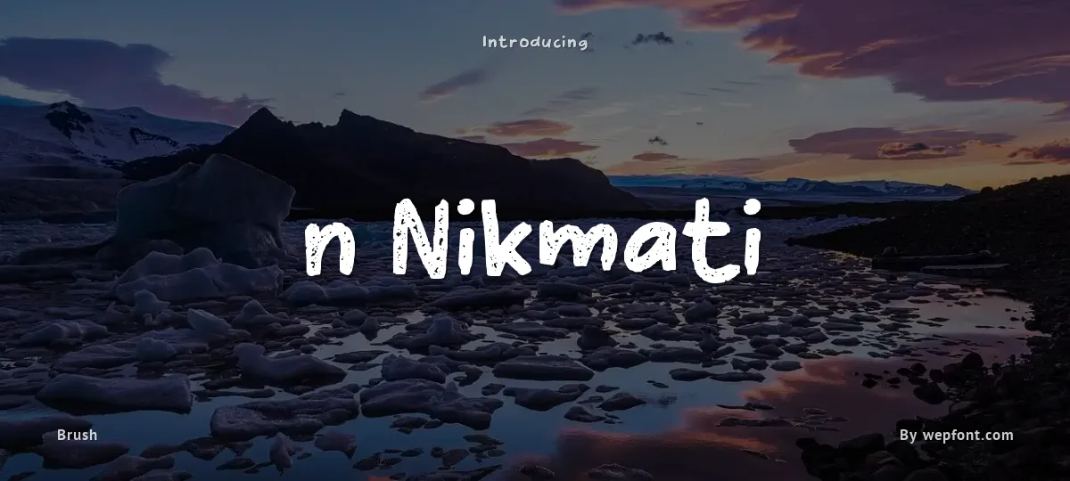 n Nikmati font preview