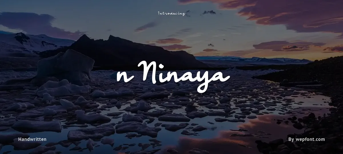 n Ninaya font preview