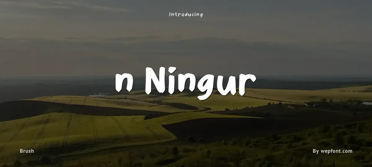 n Ningur font preview