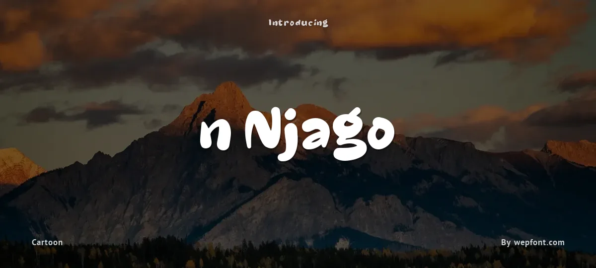 n Njago font preview