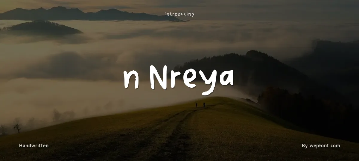 n Nreya font preview