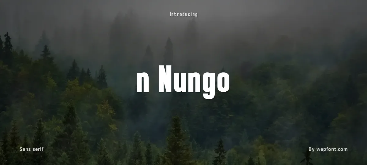 n Nungo font preview