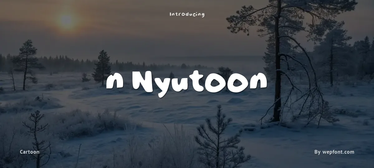 n Nyutoon font preview