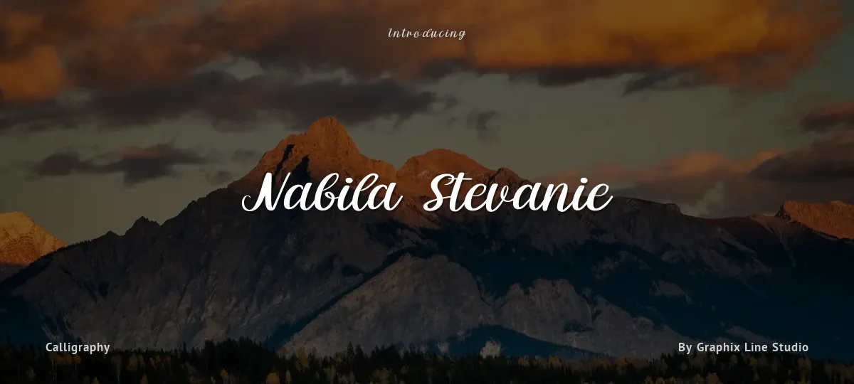 Nabila Stevanie font preview