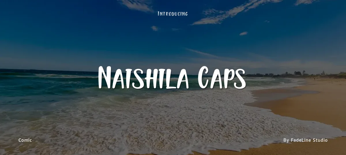 Naishila Caps font preview