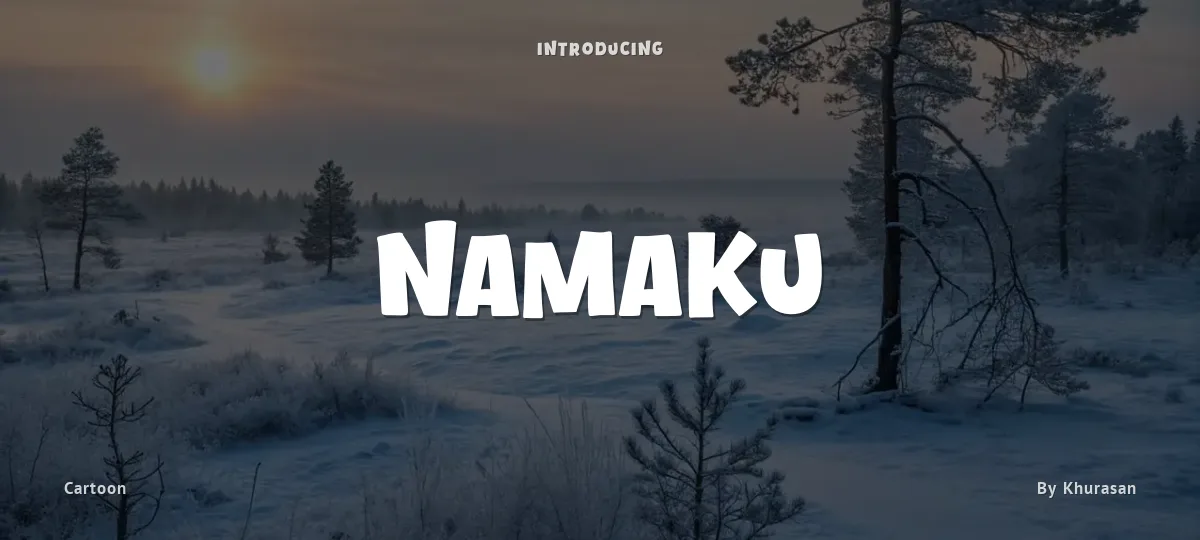 Namaku font preview