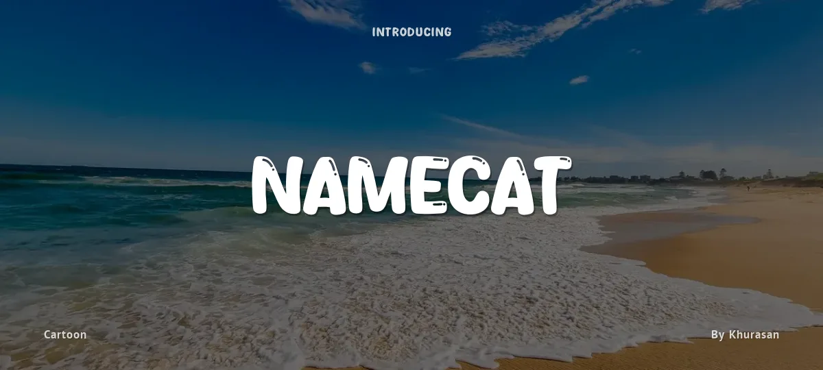 Namecat font preview