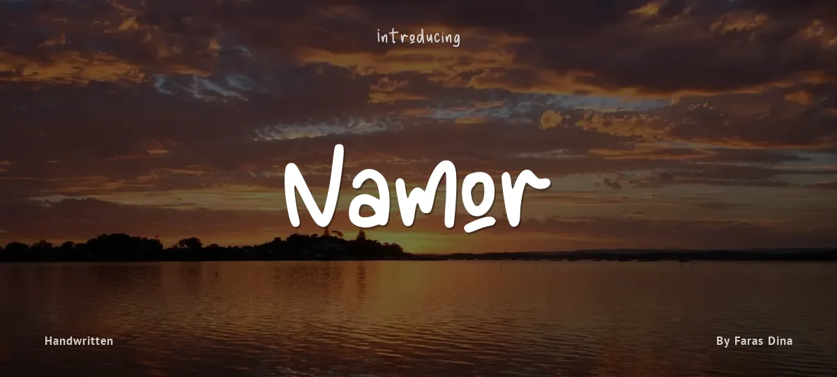 Namor font preview
