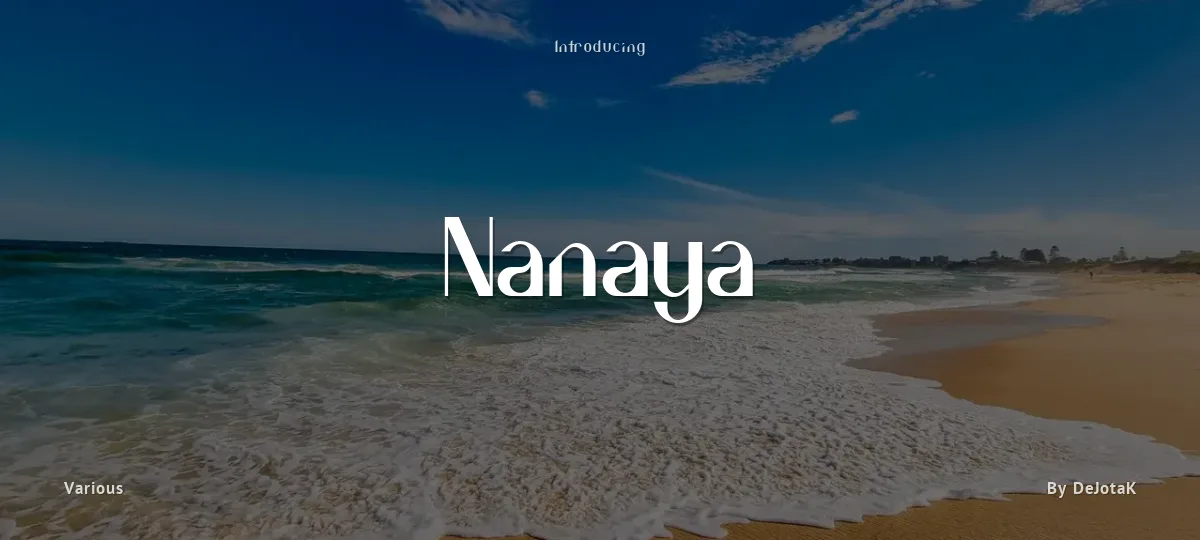 Nanaya font preview