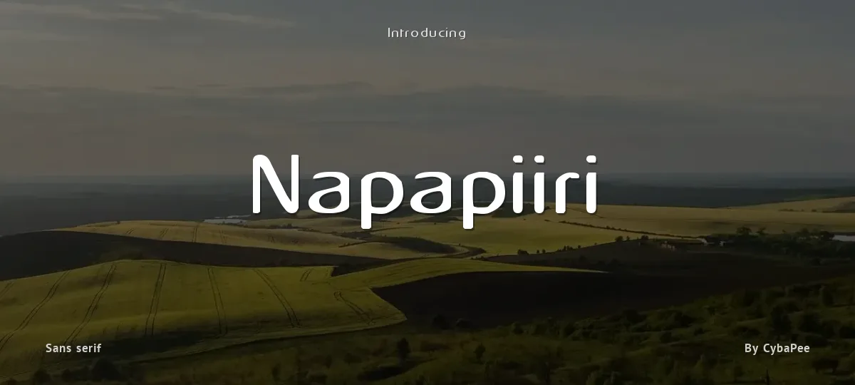 Napapiiri font preview