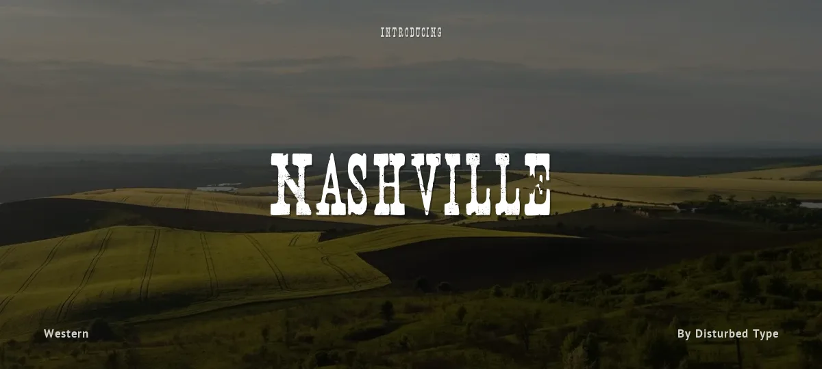 Nashville font preview