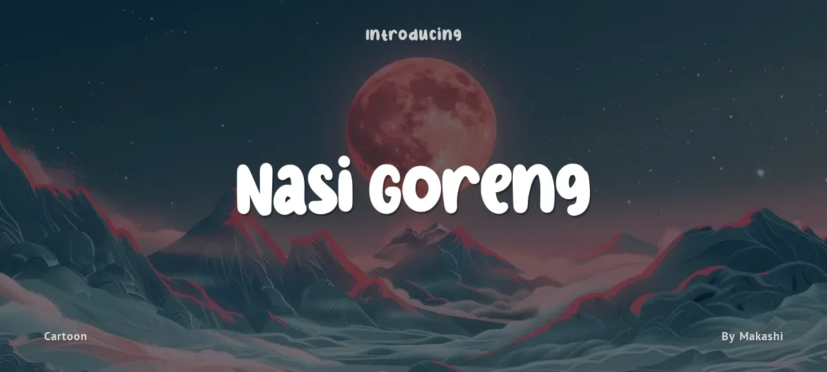 Nasi Goreng font preview